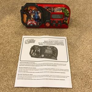 Boys avenger clock with instructions